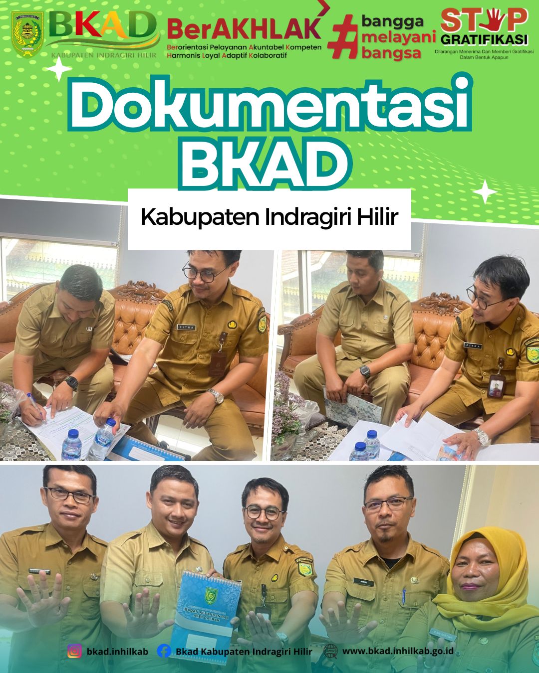 BKAD Kabupaten Indragiri Hilir Sampaikan Himbauan Penolakan Gratifikasi