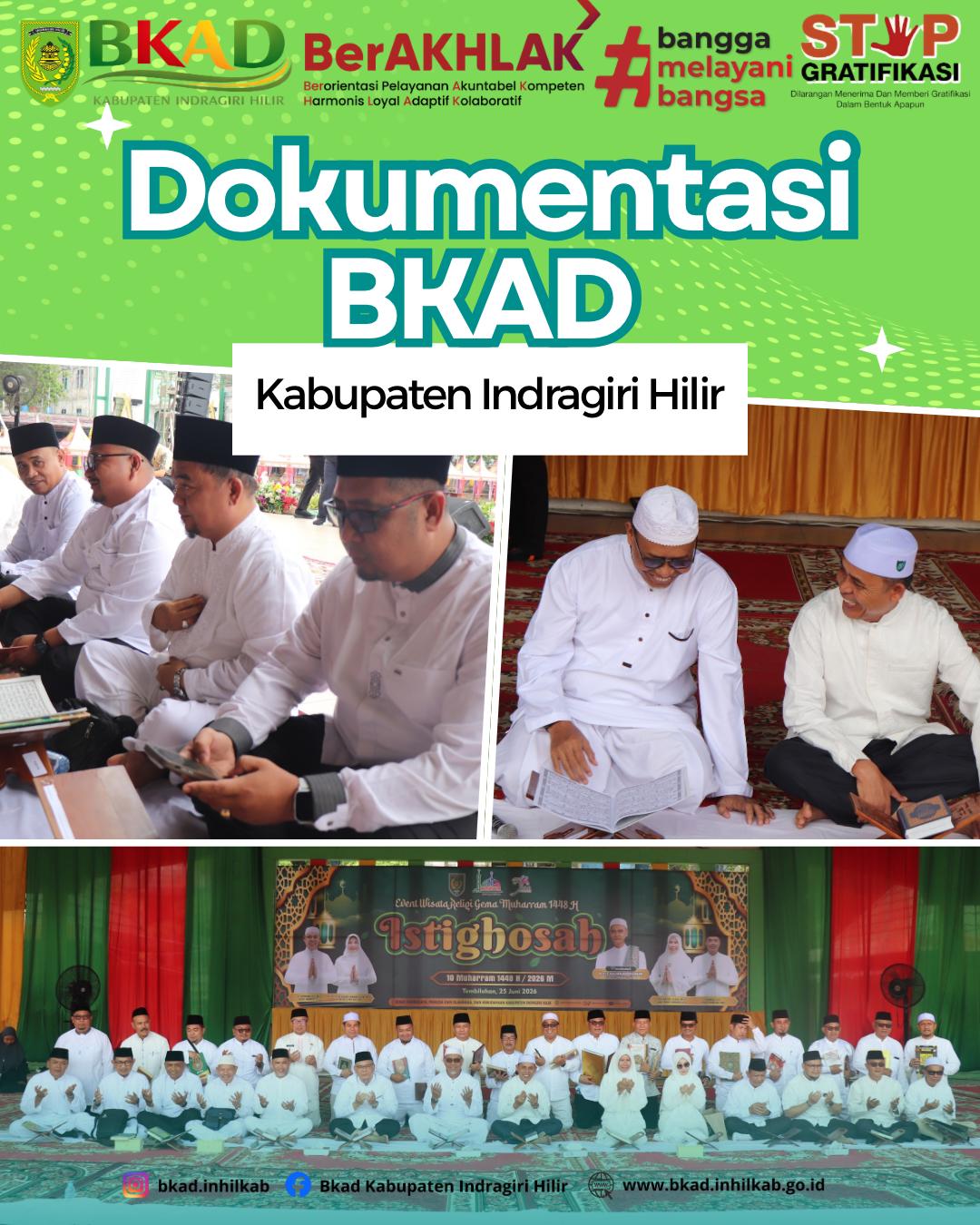 BKAD Kabupaten Indragiri Hilir Hadiri Kegiatan Khatam Al-Qur'an pada Event Wisata Religi Gema Muharram 1448 H